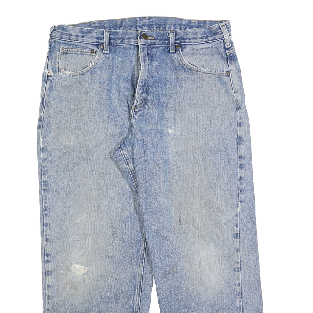 CARHARTT Mens Jeans Blue Loose Straight Denim Medium W36 L30 Workwear Relaxed