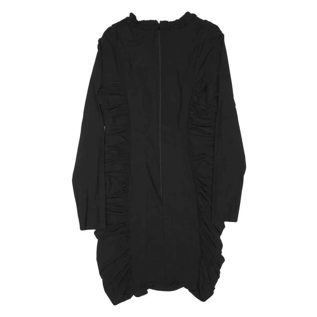 NEEDLE & THREAD Womens Black Bodycon Polyester Blend Long Sleeve Knee Length UK