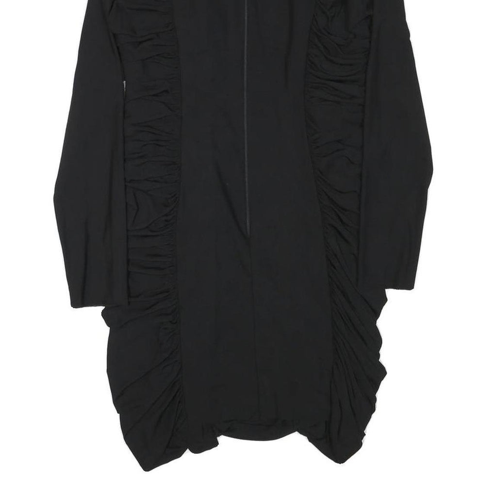 NEEDLE & THREAD Womens Black Bodycon Polyester Blend Long Sleeve Knee Length UK