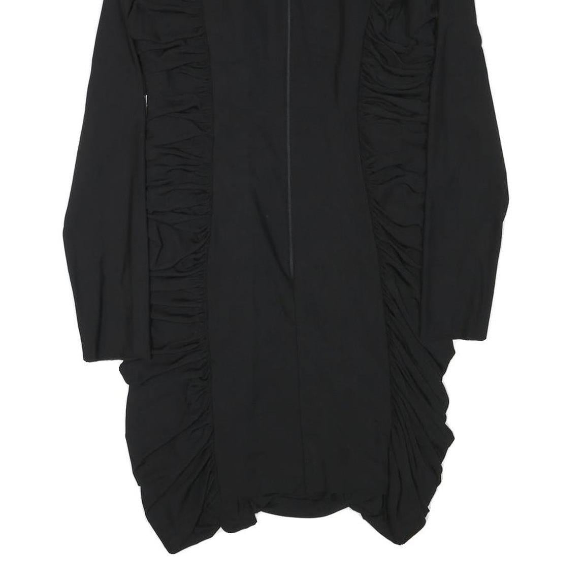 NEEDLE & THREAD Womens Black Bodycon Polyester Blend Long Sleeve Knee Length UK