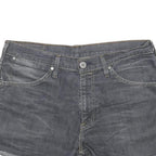 LEVI'S Womens Denim Grey Casual Cut-Off Shorts L W33 Frayed Hem 5 Pocket