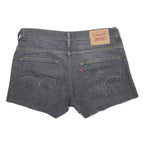 LEVI'S Womens Denim Grey Casual Cut-Off Shorts L W33 Frayed Hem 5 Pocket
