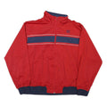 WILSON Mens Red & Navy Zip Jacket L Polyester Blend Plain Sport Casual