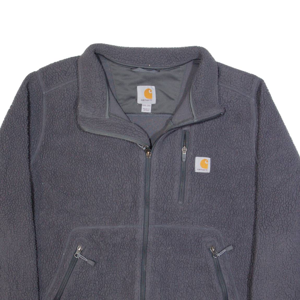 CARHARTT Womens Fleece Jacket Grey 2XL