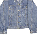 ESPRIT JEANS Mens Blue Denim Jacket M Cotton Button Closure Classic Casual