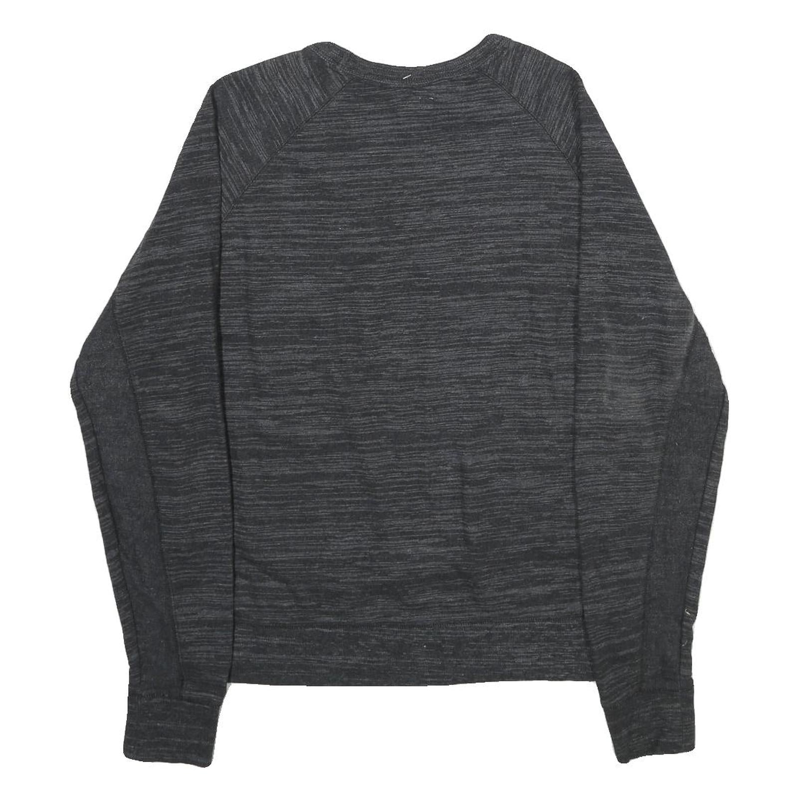 CHAMPION Mens Grey Crew Neck S Cotton Blend Logo Sweatshirt Pullover