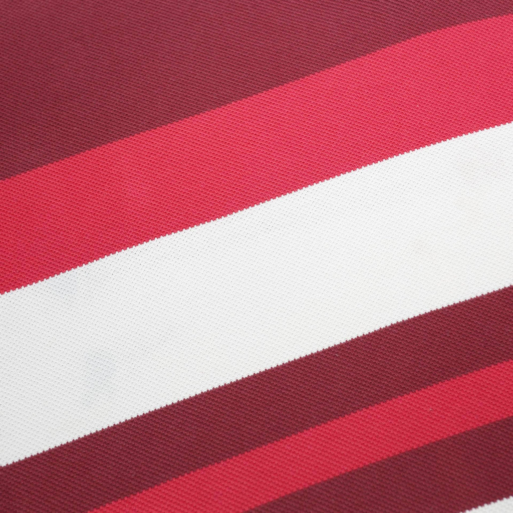ADIDAS Mens Maroon & Red Striped Cotton Blend Polo Shirt XL Sports Casual
