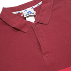 ADIDAS Mens Maroon & Red Striped Cotton Blend Polo Shirt XL Sports Casual