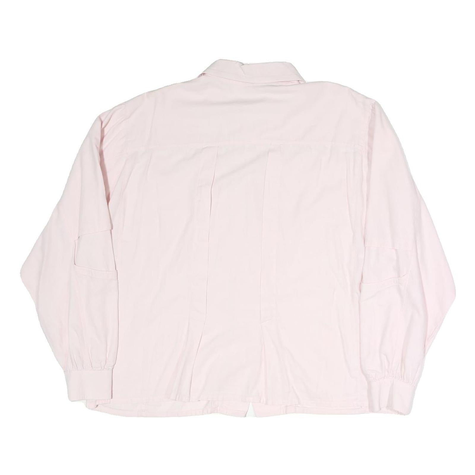 JOBIS Mens Pink Cotton Blend Shirt XL Button Long Sleeve Casual Workwear