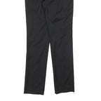 VERSACE FOR H&M Womens Wool Black Slim Straight Trousers W30 L32 Formal
