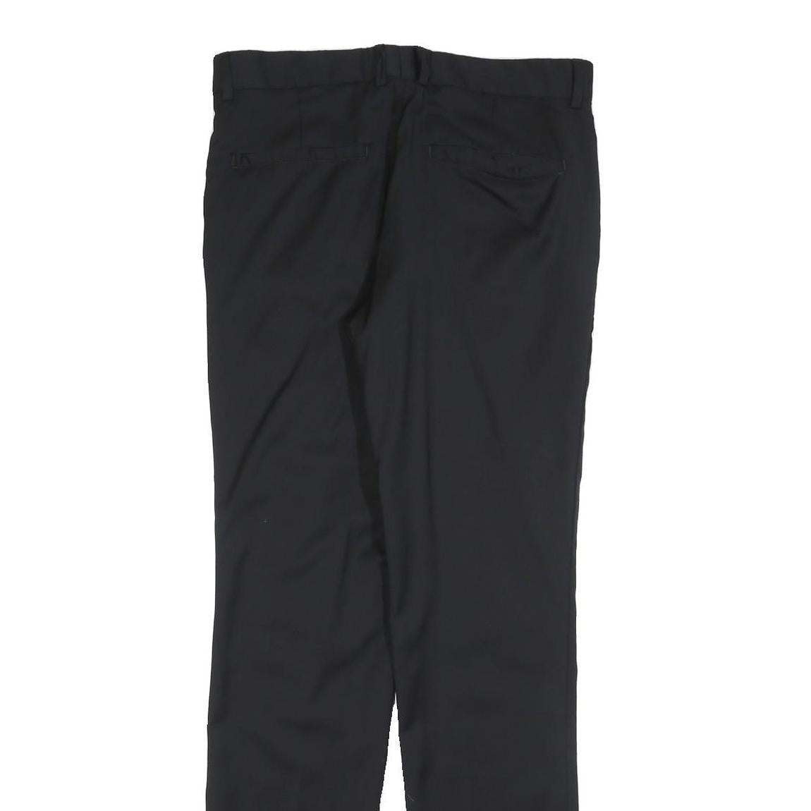 VERSACE FOR H&M Womens Wool Black Slim Straight Trousers W30 L32 Formal