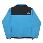 THE NORTH FACE Womens Blue & Black Zip Fleece Jacket S Polyester Outdoor Warm