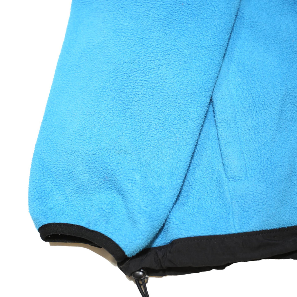 THE NORTH FACE Womens Blue & Black Zip Fleece Jacket S Polyester Outdoor Warm