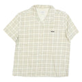 CALVIN KLEIN JEANS Womens Beige Check Shirt M Cotton Blend Casual Lightweight