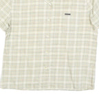 CALVIN KLEIN JEANS Womens Beige Check Shirt M Cotton Blend Casual Lightweight