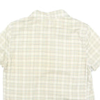 CALVIN KLEIN JEANS Womens Beige Check Shirt M Cotton Blend Casual Lightweight