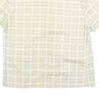 CALVIN KLEIN JEANS Womens Beige Check Shirt M Cotton Blend Casual Lightweight
