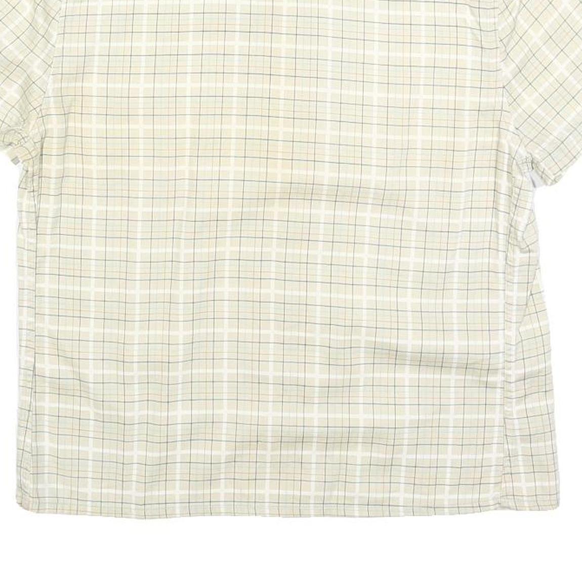 CALVIN KLEIN JEANS Womens Beige Check Shirt M Cotton Blend Casual Lightweight