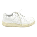 NIKE Boys Lace-Up Trainers Synthetic White UK 2.5 Comfortable Casual Footwear