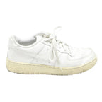 NIKE Boys Lace-Up Trainers Synthetic White UK 2.5 Comfortable Casual Footwear