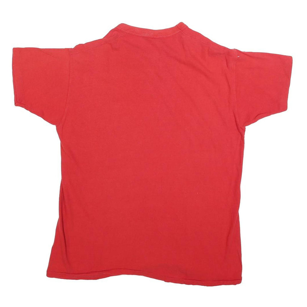 RUSSELL ATHLETIC Mens Red Friend Graphic T-Shirt L Short Sleeve Crew Neck Casual