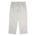 TOMMY HILFIGER Mens White Classic Straight Cotton Trousers W38 L30 Casual