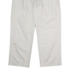TOMMY HILFIGER Mens White Classic Straight Cotton Trousers W38 L30 Casual