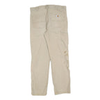 CARHARTT Mens Jeans Beige Relaxed Straight Denim W32 L30 Workwear Utility