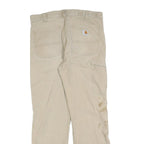 CARHARTT Mens Jeans Beige Relaxed Straight Denim W32 L30 Workwear Utility