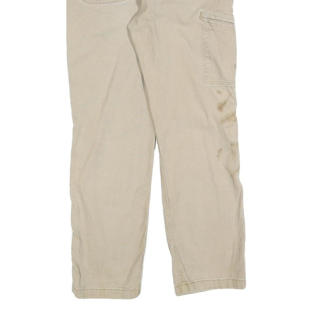 CARHARTT Mens Jeans Beige Relaxed Straight Denim W32 L30 Workwear Utility