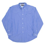 TOMMY HILFIGER Golf Mens Plain Shirt Blue Long Sleeve M