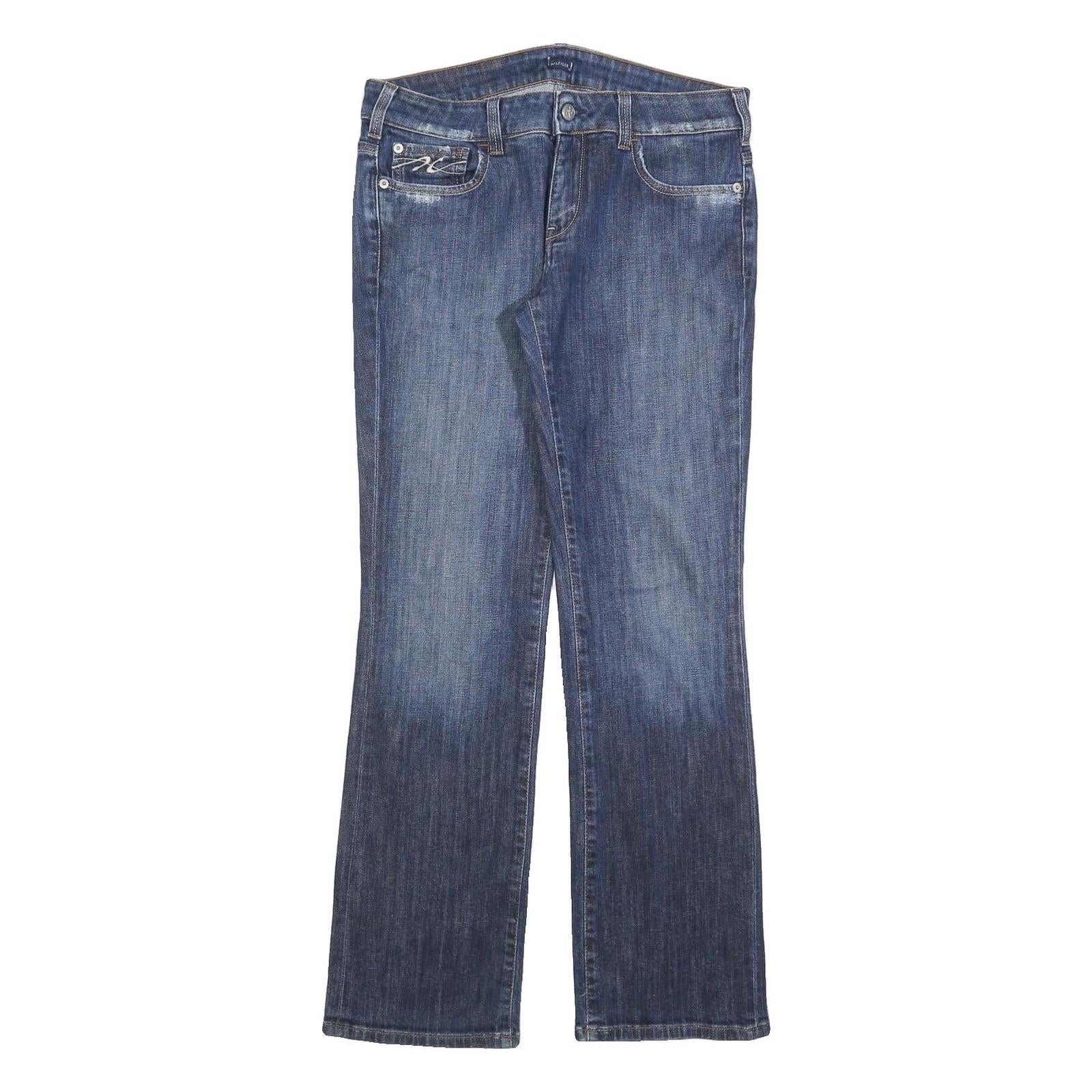 TOMMY HILFIGER Womens Regular Fit Straight Leg Denim Medium Wash W31 L32 Blue