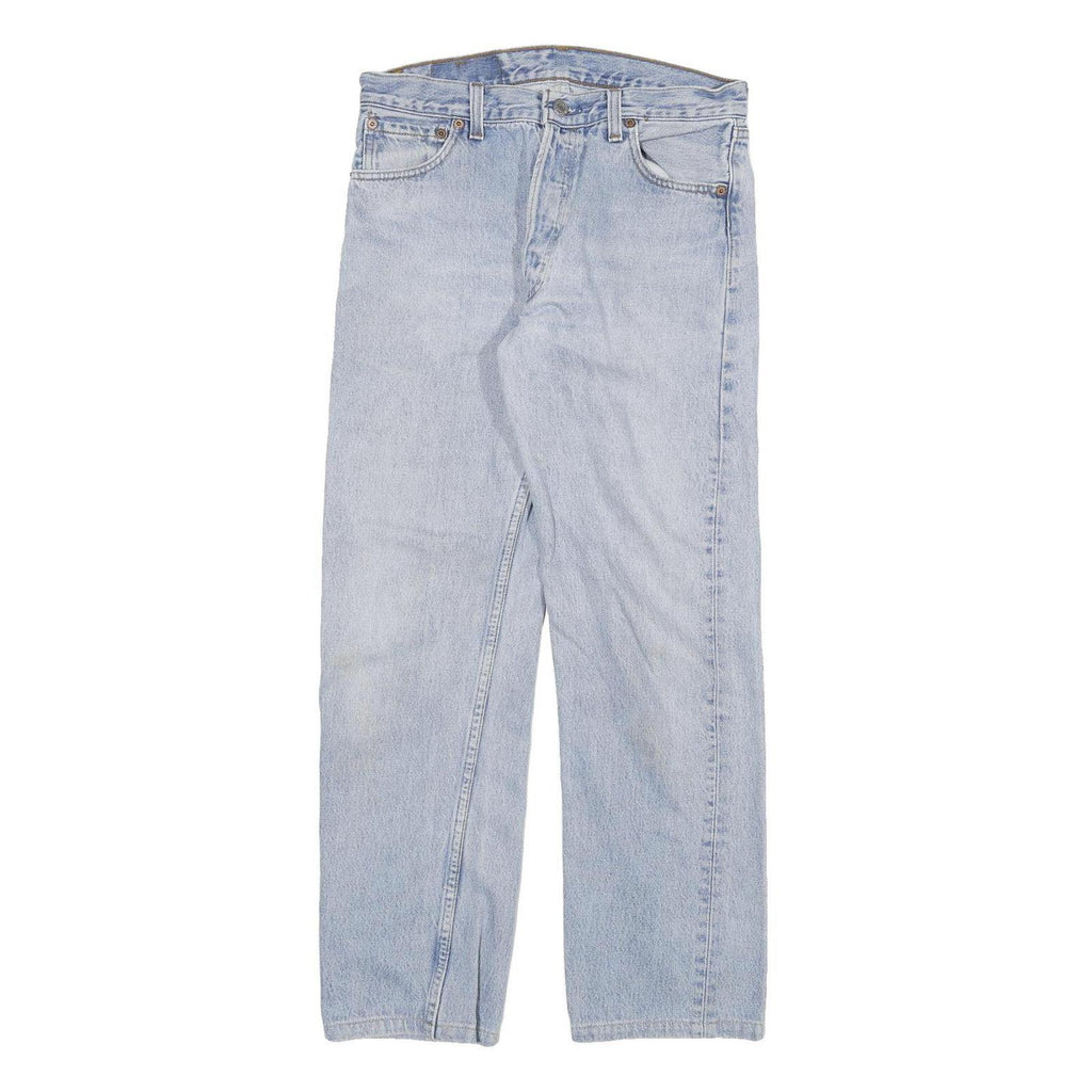 LEVI'S 501 Womens Jeans Blue Regular Straight Denim Light W28 L26 Classic Button