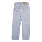 LEVI'S 501 Womens Jeans Blue Regular Straight Denim Light W28 L26 Classic Button