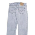 LEVI'S 501 Womens Jeans Blue Regular Straight Denim Light W28 L26 Classic Button