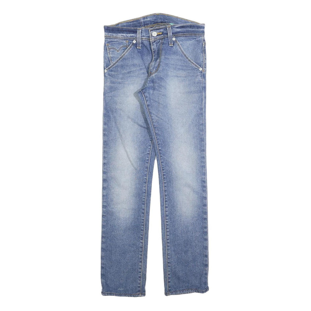 LEVI'S Mens Jeans Blue Slim Skinny Denim Light W28 L26 Classic Cotton Blend Zip