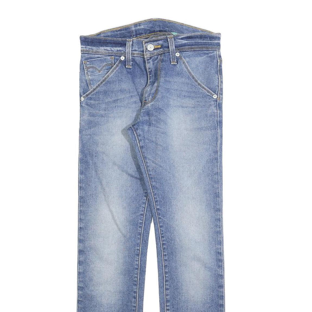 LEVI'S Mens Jeans Blue Slim Skinny Denim Light W28 L26 Classic Cotton Blend Zip