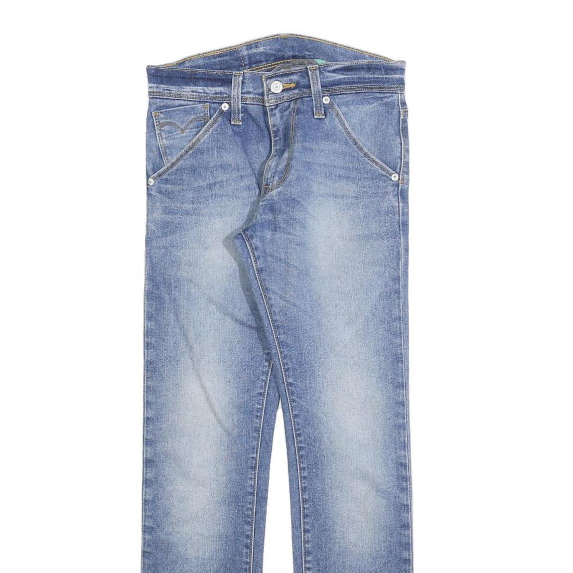 LEVI'S Mens Jeans Blue Slim Skinny Denim Light W28 L26 Classic Cotton Blend Zip