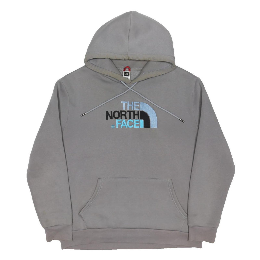 THE NORTH FACE Mens Grey Hoodie XL Cotton Blend Pullover Casual Outdoor