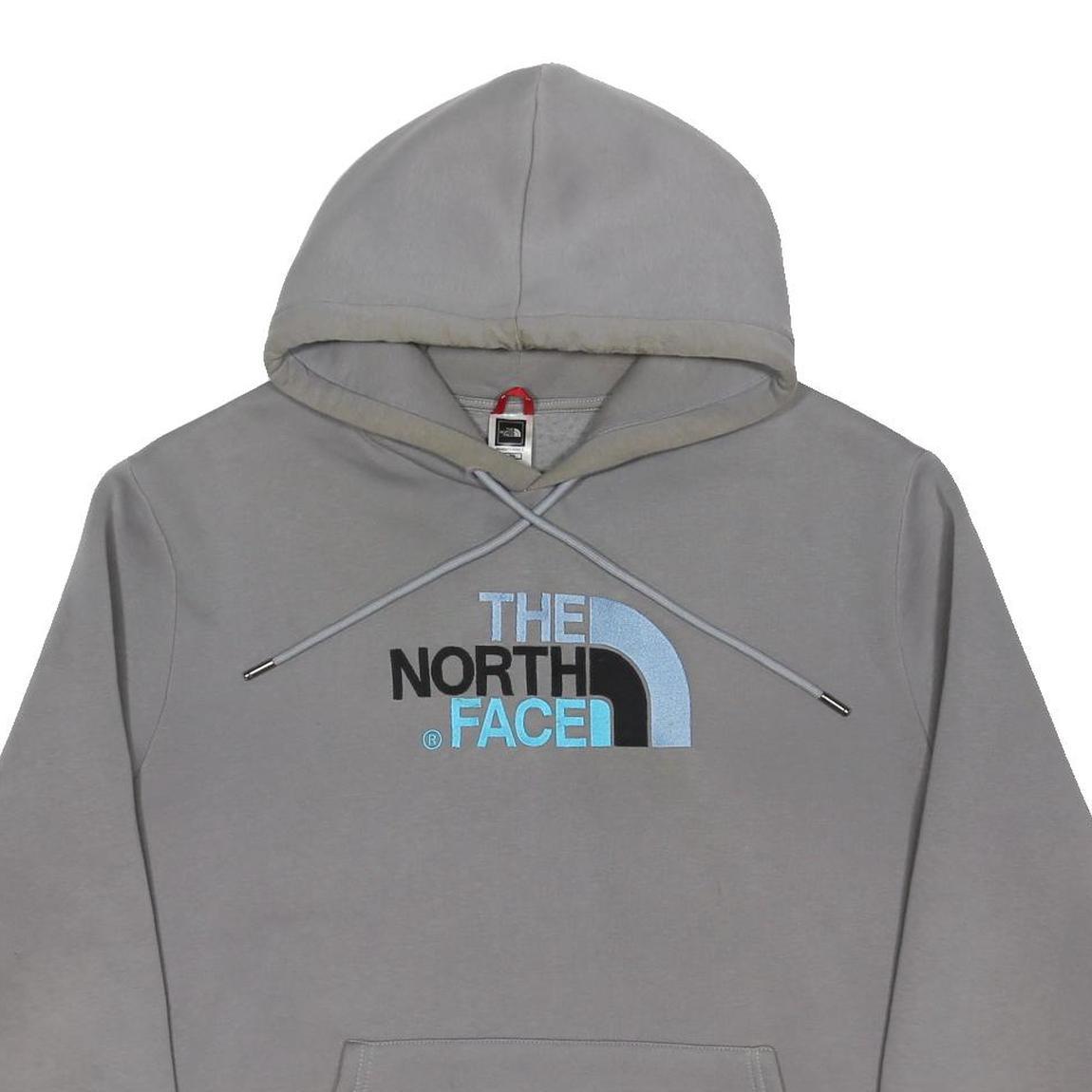 THE NORTH FACE Mens Grey Hoodie XL Cotton Blend Pullover Casual Outdoor