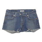 LEVI'S Womens Denim Blue Cut-Off Shorts L W32 Casual Summer Raw Hem
