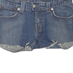 LEVI'S Womens Denim Blue Cut-Off Shorts L W32 Casual Summer Raw Hem