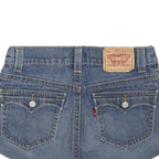 LEVI'S Womens Denim Blue Cut-Off Shorts L W32 Casual Summer Raw Hem