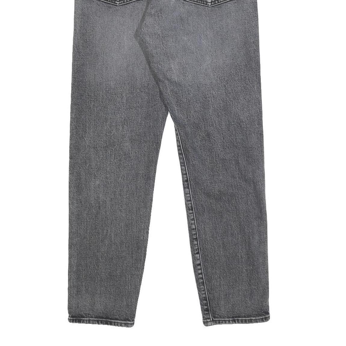 LEVI'S Wedgie Big E Womens Jeans Grey Regular Straight Denim Raw W26 L26 Classic