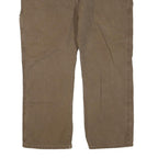 DICKIES Mens Regular Fit Jeans Brown Cotton Blend W40 L30 Workwear Zip Closure