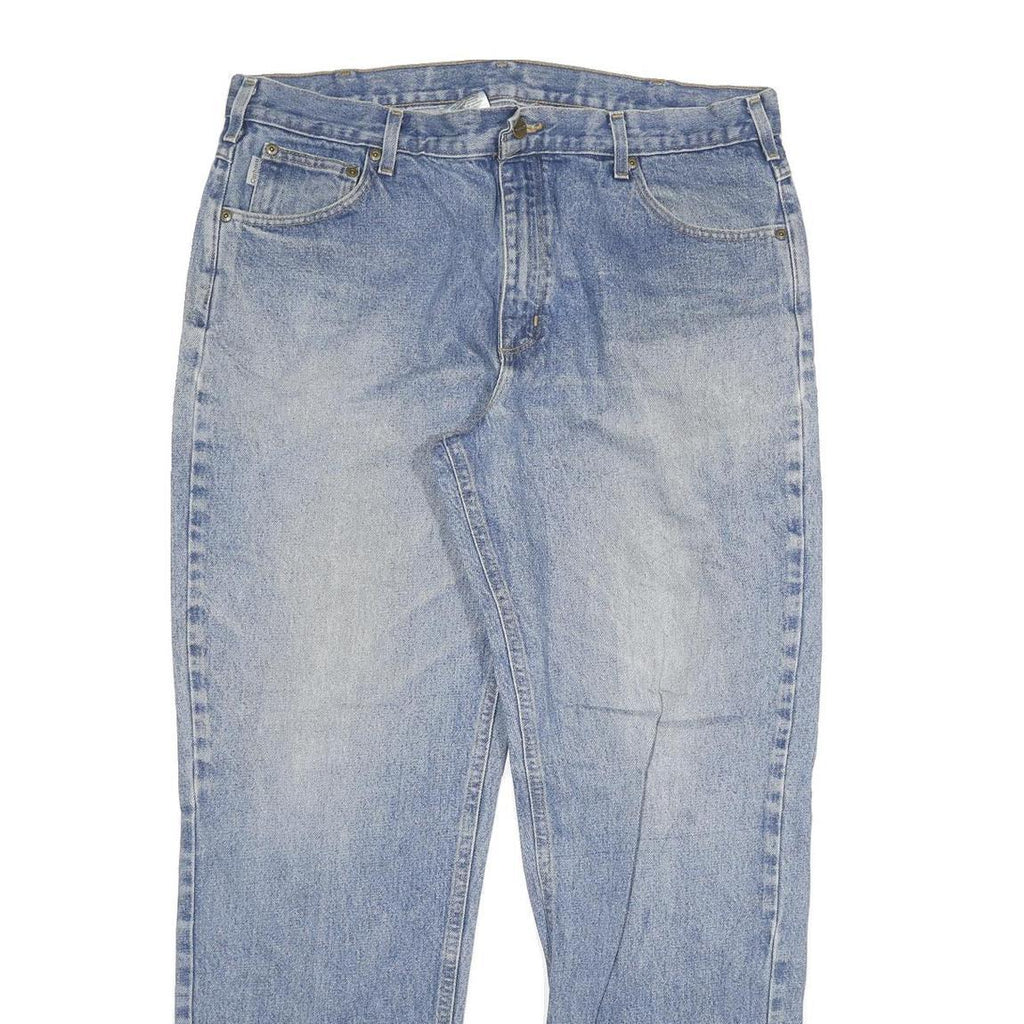 CARHARTT Mens Jeans Blue Relaxed Straight Denim Medium W40 L34 Casual Workwear