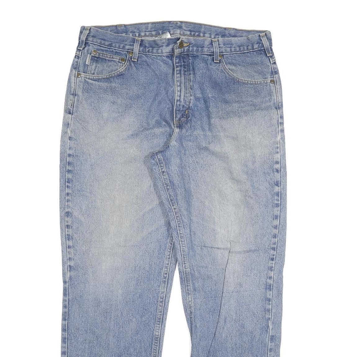 CARHARTT Mens Jeans Blue Relaxed Straight Denim Medium W40 L34 Casual Workwear