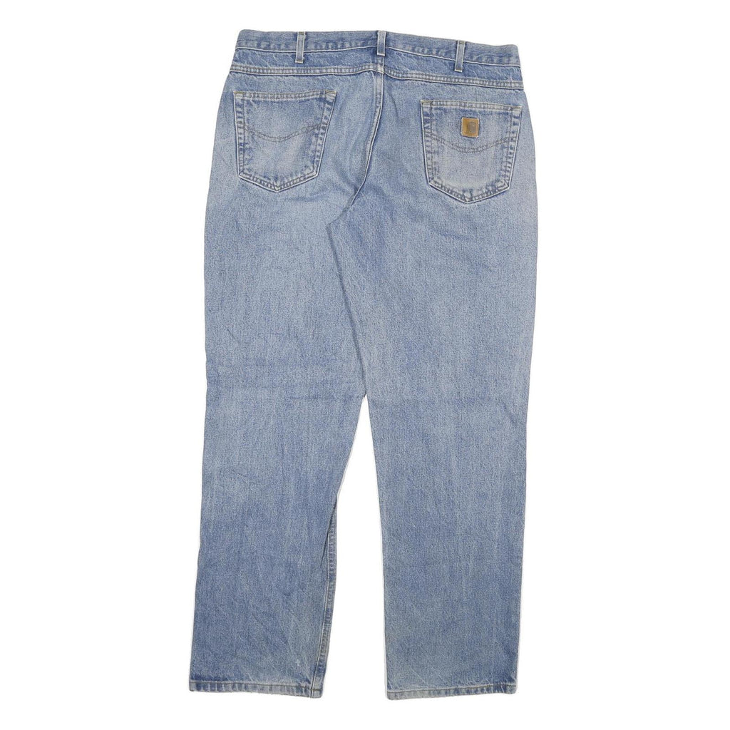 CARHARTT Mens Jeans Blue Relaxed Straight Denim Medium W40 L34 Casual Workwear