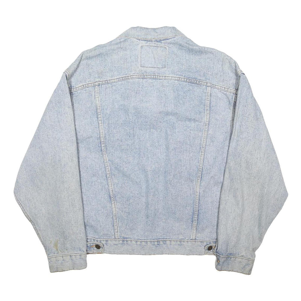 LEVI'S Mens Blue Denim Jacket M Cotton Blend Button Closure Classic Fit Casual