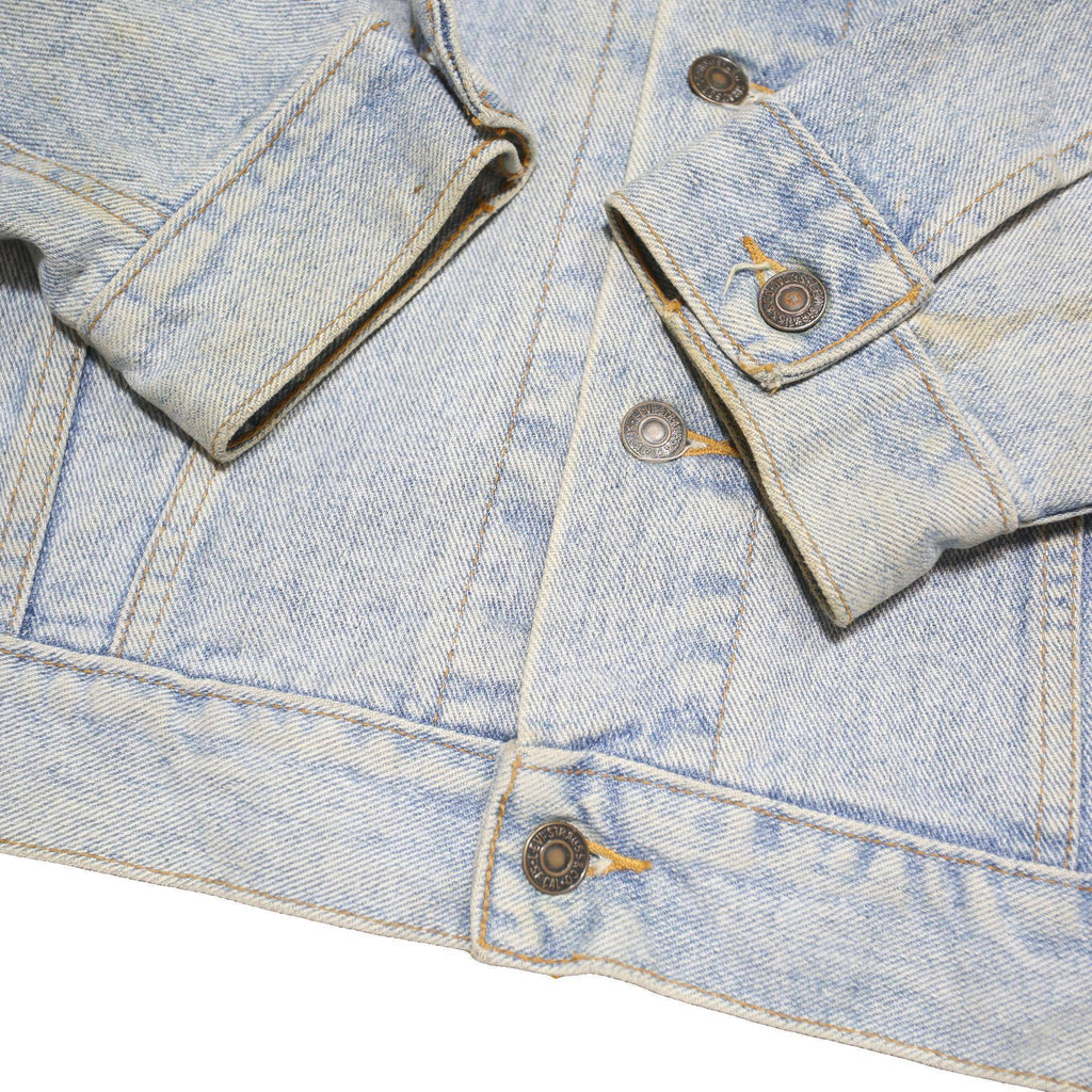 LEVI'S Mens Blue Denim Jacket M Cotton Blend Button Closure Classic Fit Casual